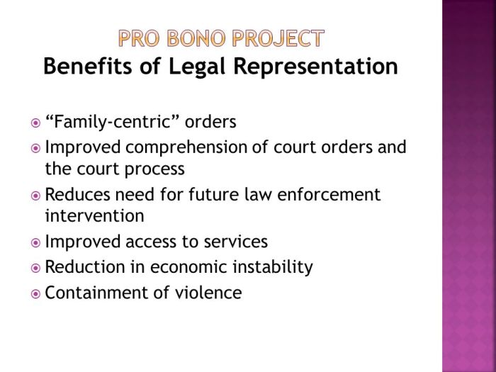 What are the pro bono resources for self-help legal representation