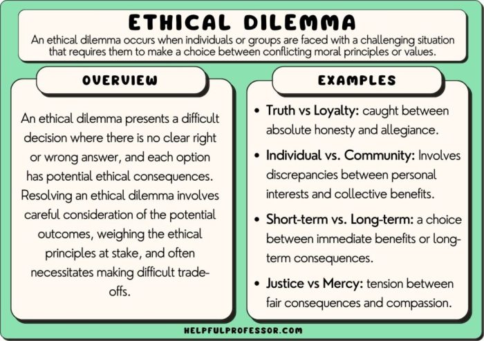 Ethical issues dilemma law