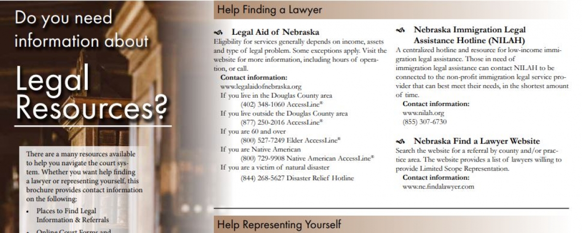 What are the community resources for self-help legal representation