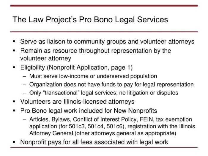 What are the pro bono resources for self-help legal representation